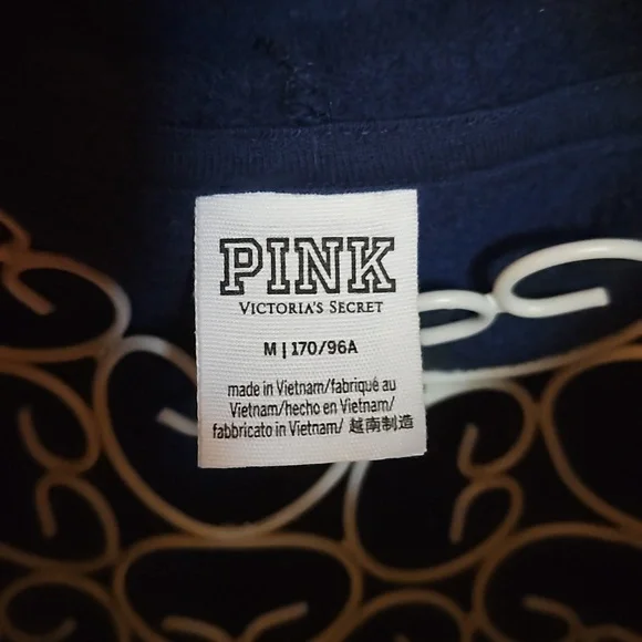 Like new VS PINK navy hoodie - Picture 2 of 4